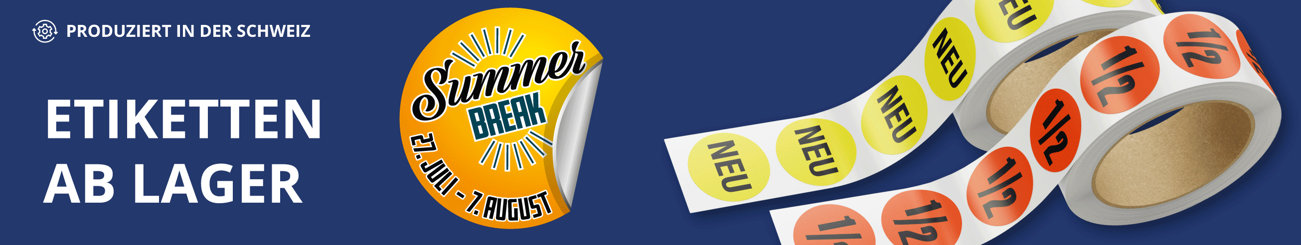 Promotions-Etiketten