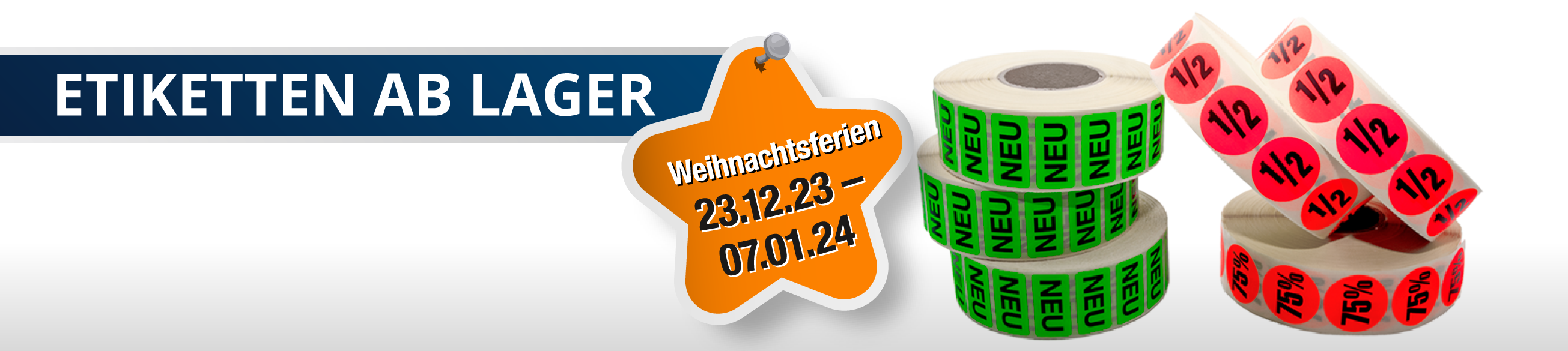 Promotions-Etiketten