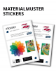 Materialmuster Stickers