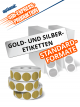 Gold- und Silberetiketten