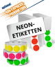 Neon-Etiketten