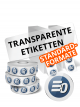 Transparente Etiketten