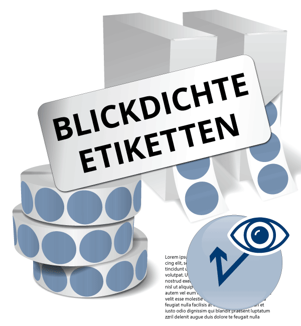 blickdichte rollenetiketten