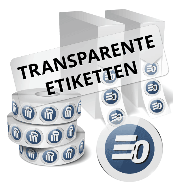 transparente rollenetiketten