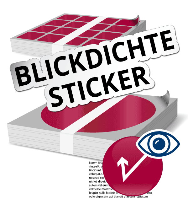 blickdichte sticker