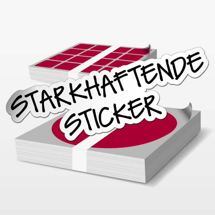 starkhaftend sticker